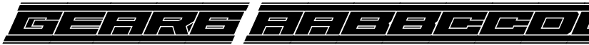 Gear6 font
