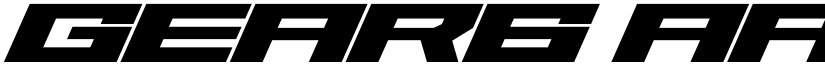 Gear6 font