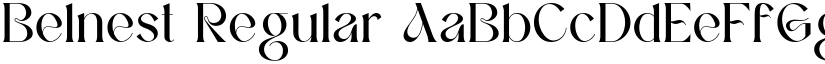 Belnest Regular font