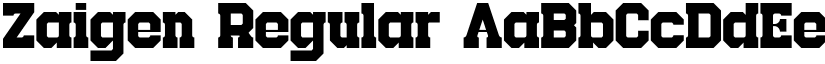 Zaigen font download