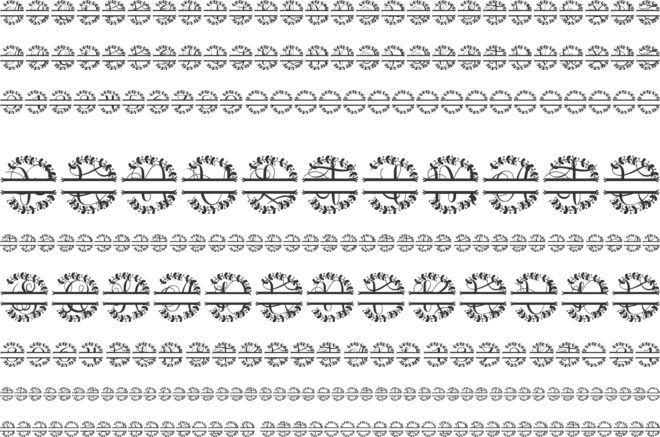 Wreathling Split Monogram font preview
