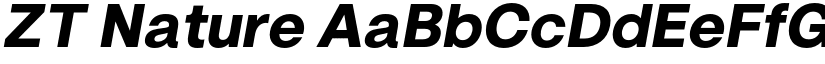 ZT Nature font
