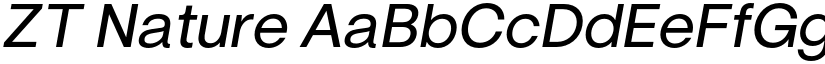 ZT Nature font