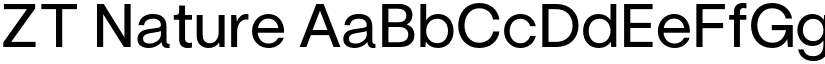 ZT Nature font