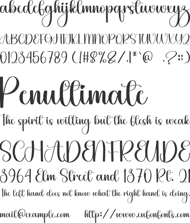 Darling Forever font preview