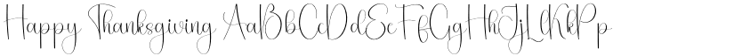 Happy Thanksgiving font