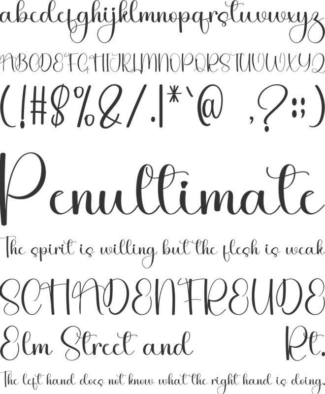 Sister Daisy font preview