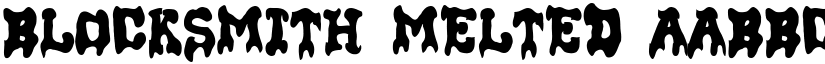 Blocksmith Melted font