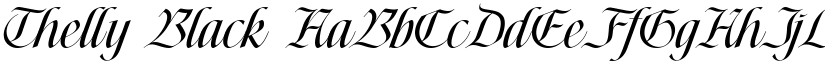Thelly Black font download
