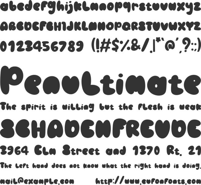 Marshmelt font preview