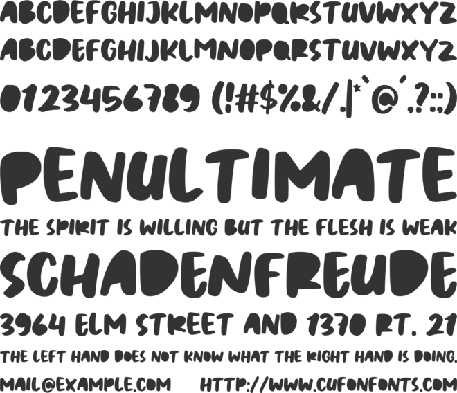 Chicken Steak Solid font preview