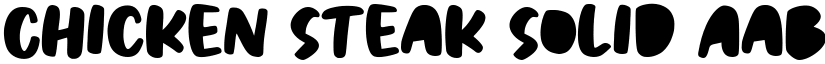 Chicken Steak Solid font