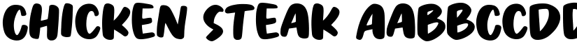 Chicken Steak font