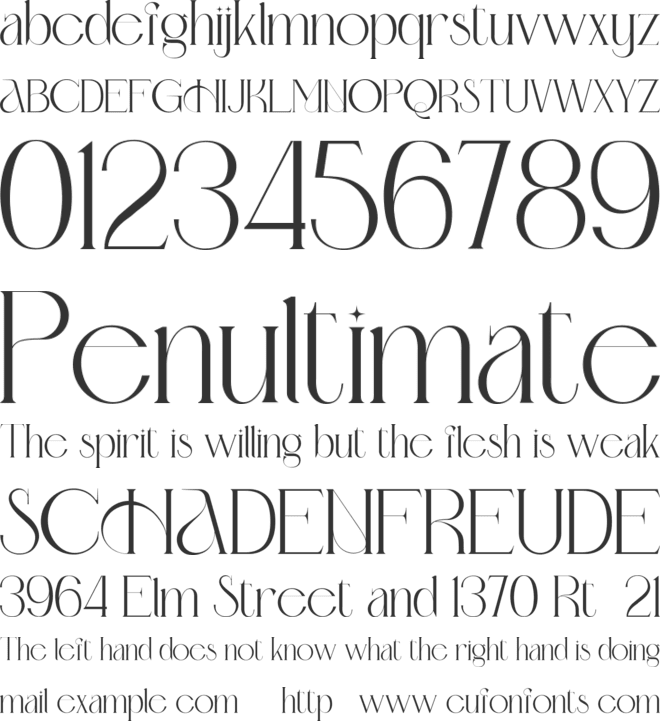 Bomeffa font preview