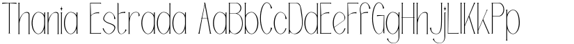 Thania Estrada font download