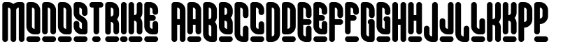 Monostrike font
