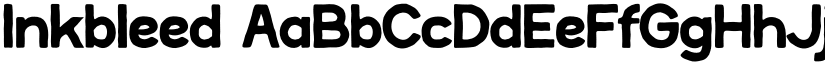 Inkbleed font