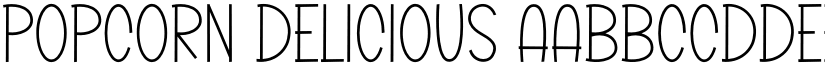 Popcorn Delicious font