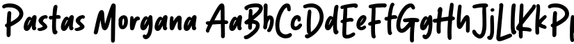 Pastas Morgana font download