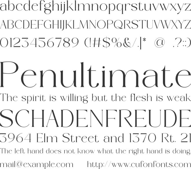 Bromise font preview