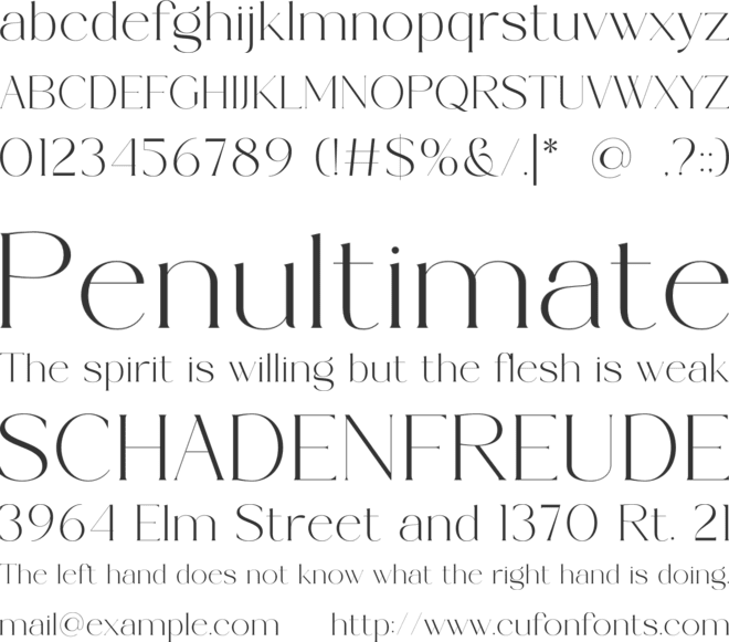 Bowsinge font preview