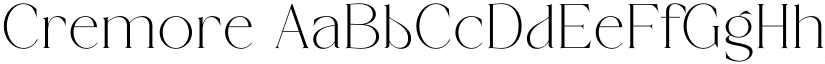 Cremore font