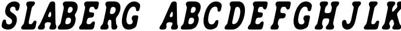 SLABERG font