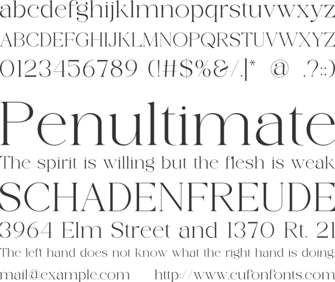 Crimle font preview