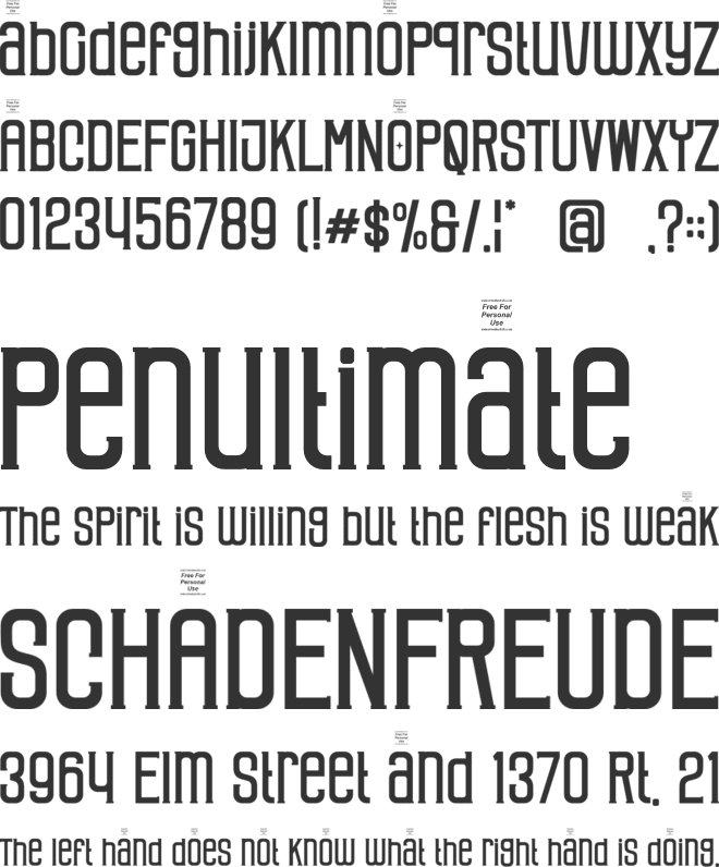 Ramonad font preview