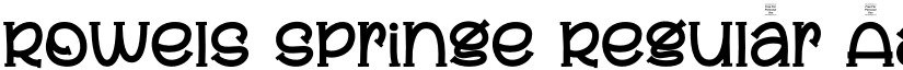 Rowels Springe Regular font