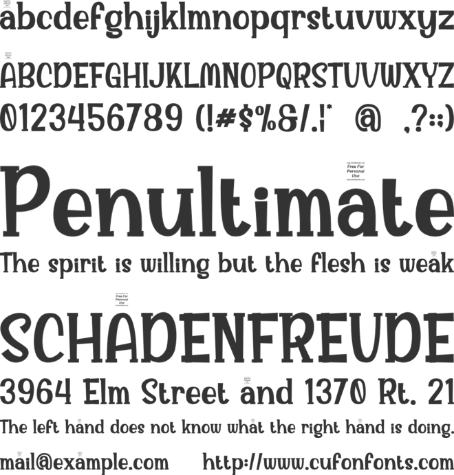 Sherlyn Revoga font preview