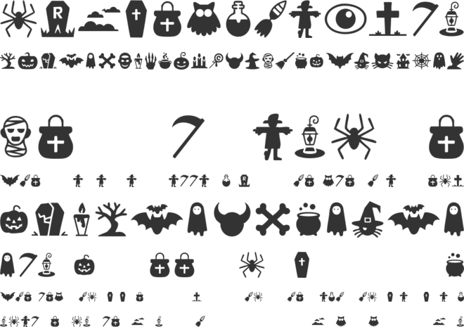 Boo-tiful Halloween Font font preview