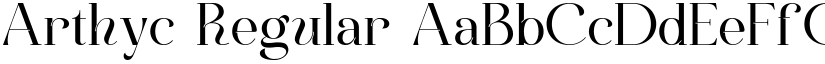 Arthyc Regular font