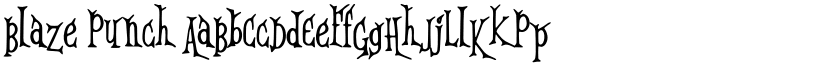 Blaze Punch font