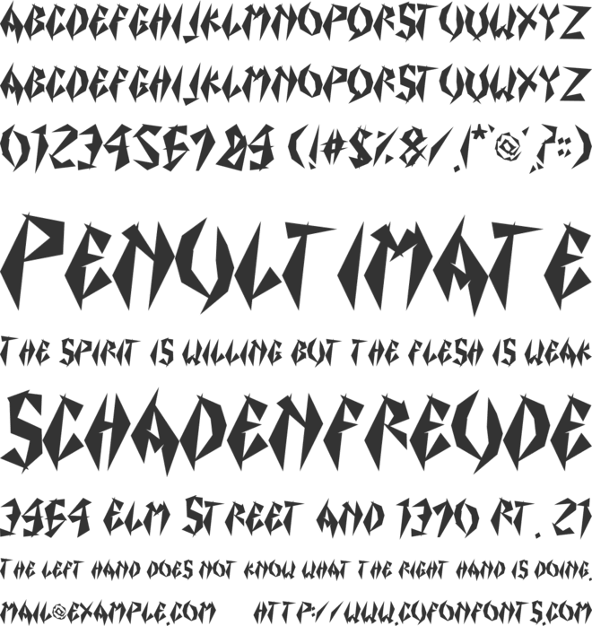 xinkong font preview