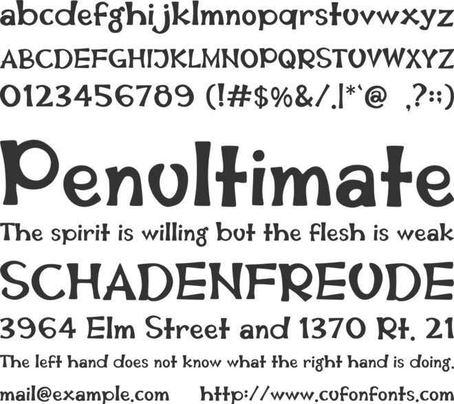 Twistoria font preview