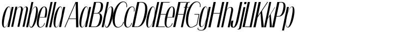 ambella font