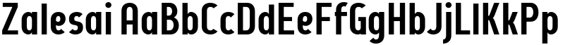 Zalesai font