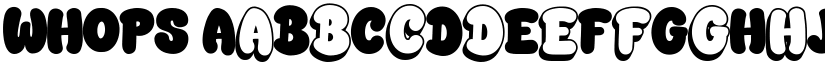 WHOPS font