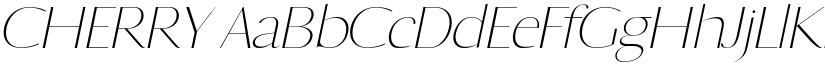 CHERRY font