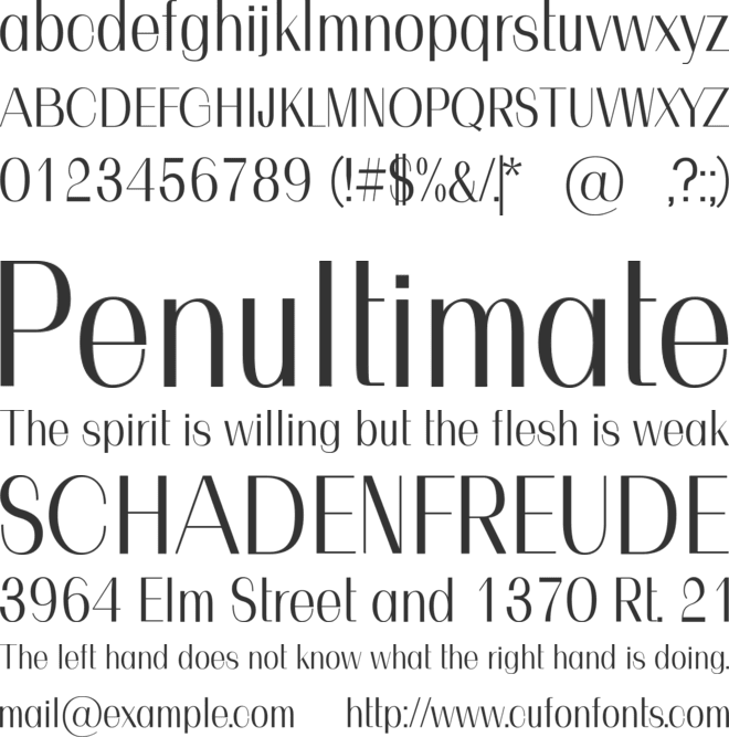 daporia font preview