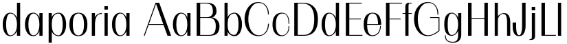 daporia font download