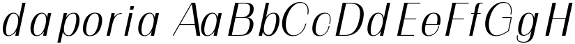 daporia font