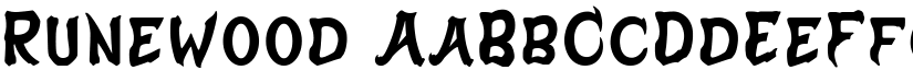 Runewood font