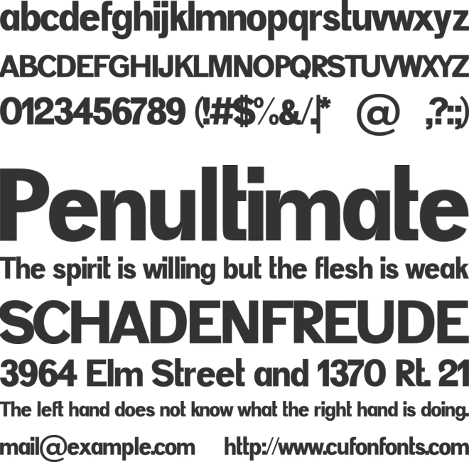 quadria font preview