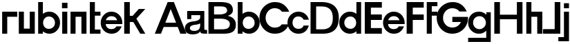 rubintek font download