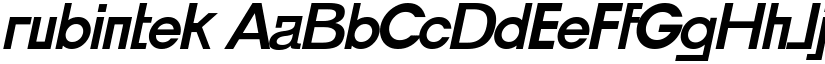 rubintek font