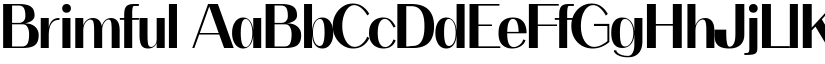 Brimful font
