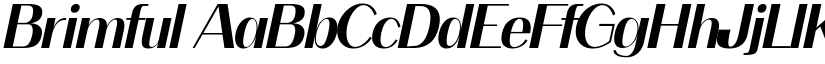 Brimful font
