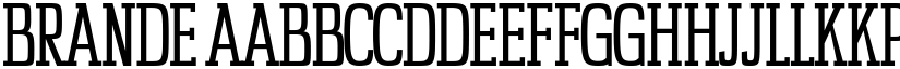 BRANDE font download
